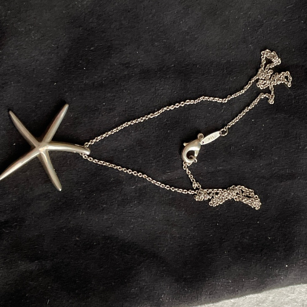 925 S. Silver Starfish Pendant Necklace